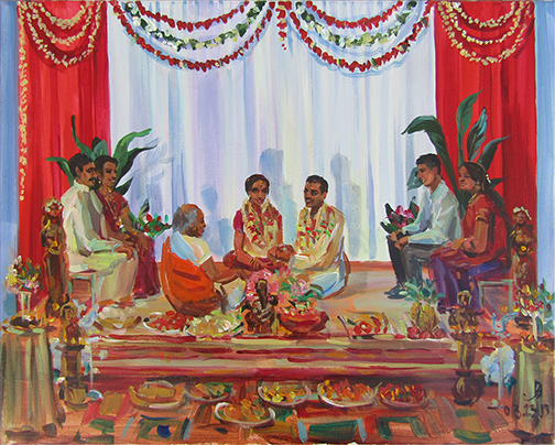 indian event painting