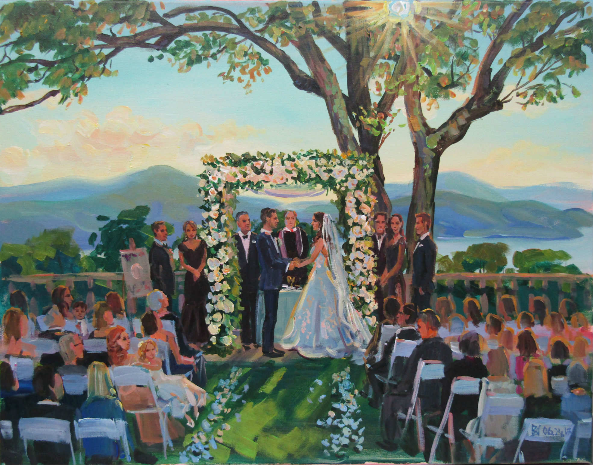 scarborough wedding painting