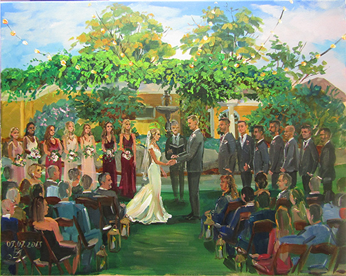 wedding painting ceremony