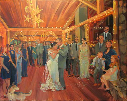 wedding painting jakson nh