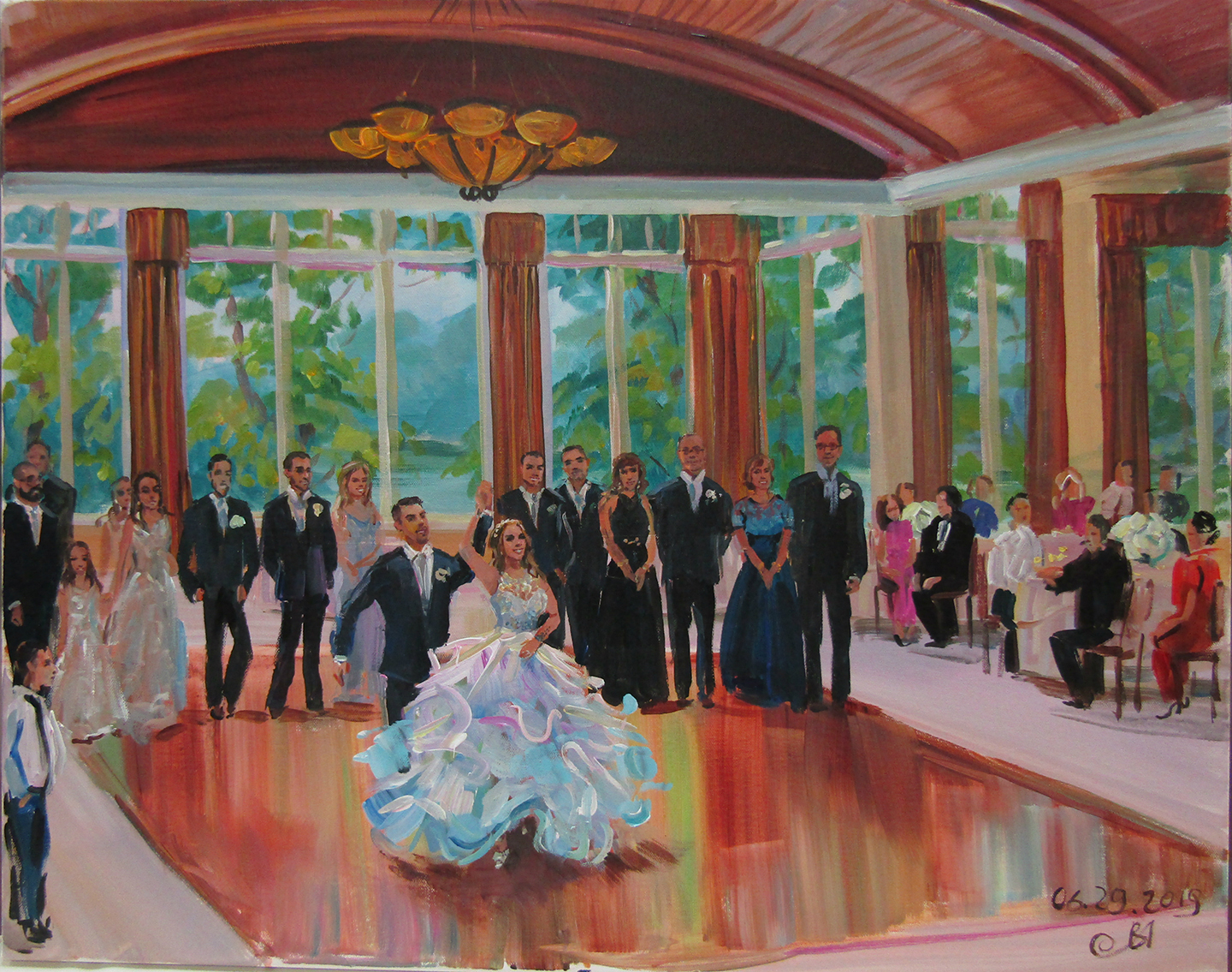 wedding-painting-at lake-of-isles-north-stonington-ct