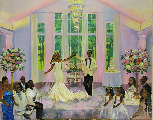 wedding painting at lakeview pavilion sm
